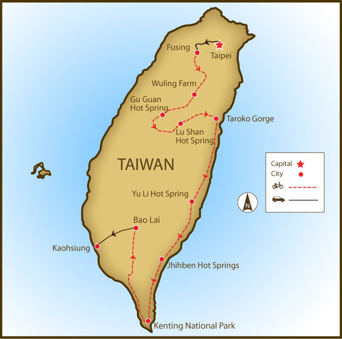 Taiwan Traverse by Road Bike