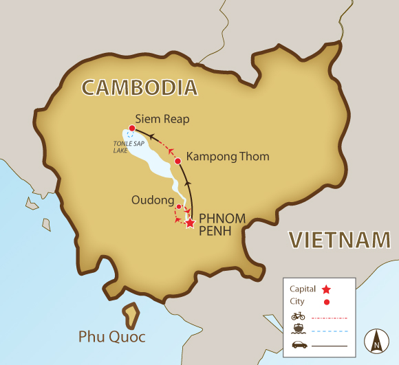 Cambodia Heritage by Bicycle