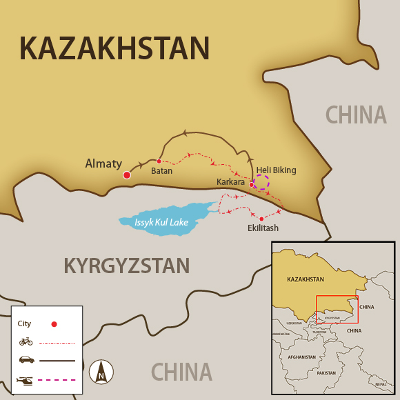 Mountain Biking Kazakhstan and Kyrgyzstan